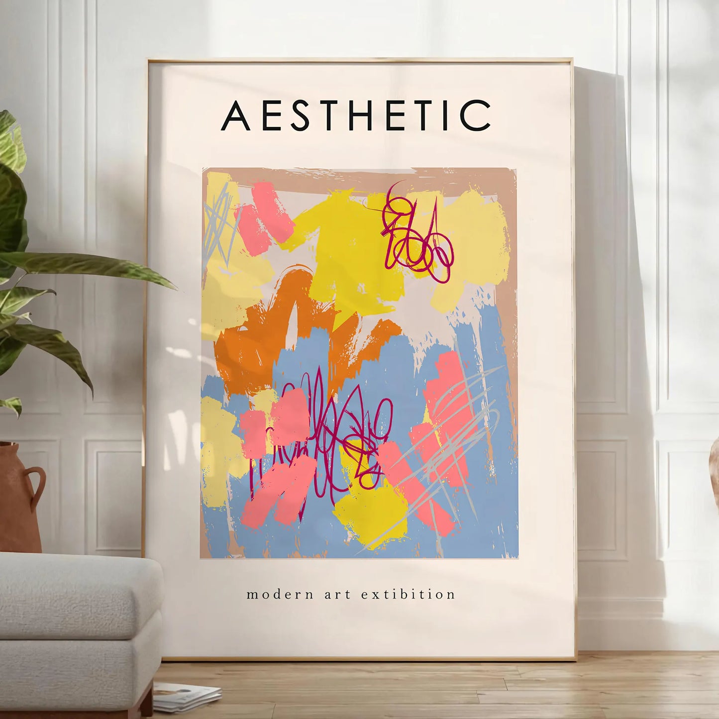 space aesthetic colored maximalist art poster vibrant purple bold black hues wall piece perfect gift lovers unique print stunning artwork