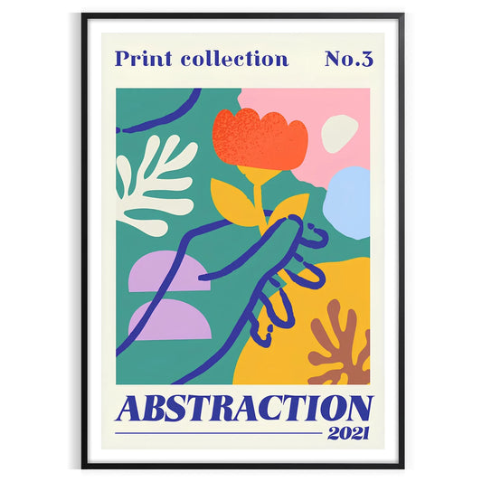 space vibrant abstract events poster maximalist artistry rich yellows oranges captivating wall art piece unforgettable gift multiple sizes A4 cm A0