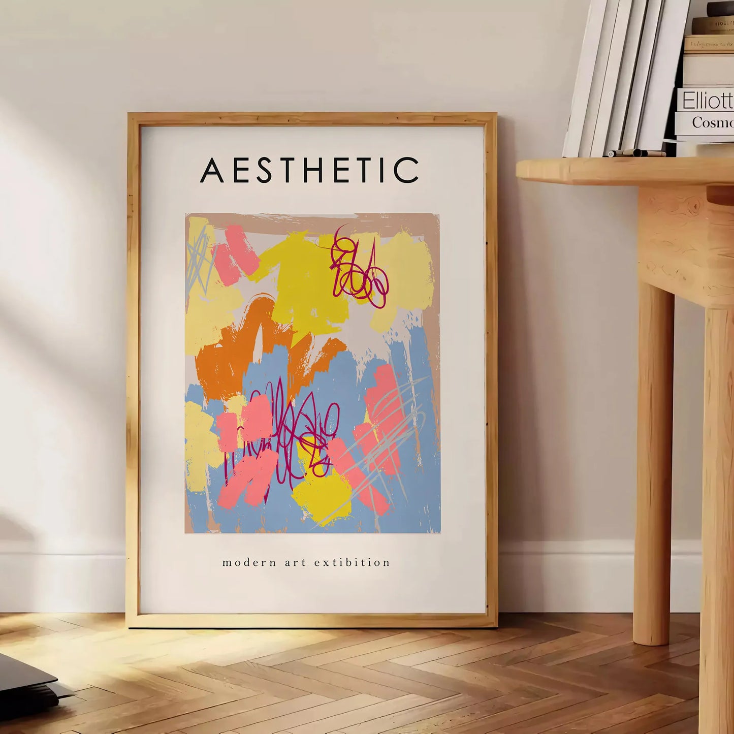 space aesthetic colored maximalist art poster vibrant purple bold black hues wall piece perfect gift lovers unique print stunning artwork